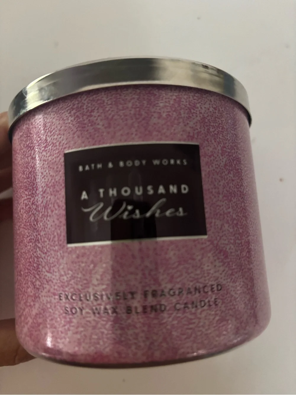 Bath & Body Works Pink A Thousand Wishes Decorative Candle Jar